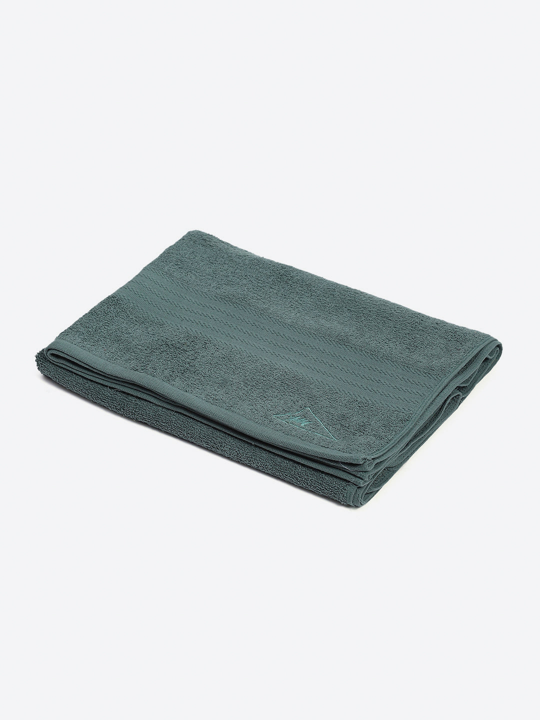 Green Cotton Solid 400 GSM Bath Towel (Jazz)