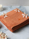 Orange Cotton Solid 400 GSM Bath Towel (Jazz)