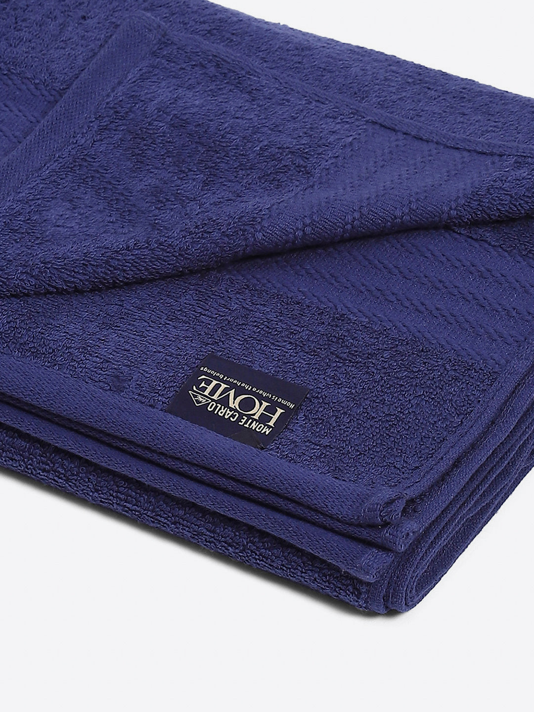Blue Cotton Solid 400 GSM Bath Towel (Jazz)