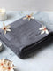 Grey Cotton Solid 400 GSM Bath Towel (Jazz)