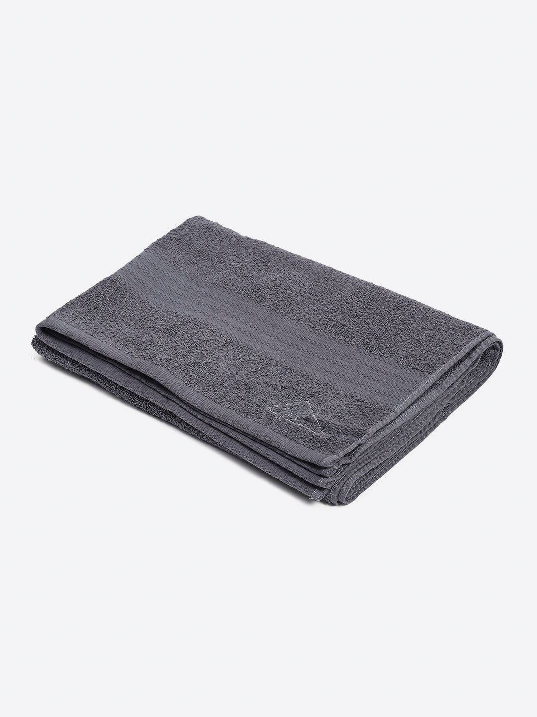 Grey Cotton Solid 400 GSM Bath Towel (Jazz)