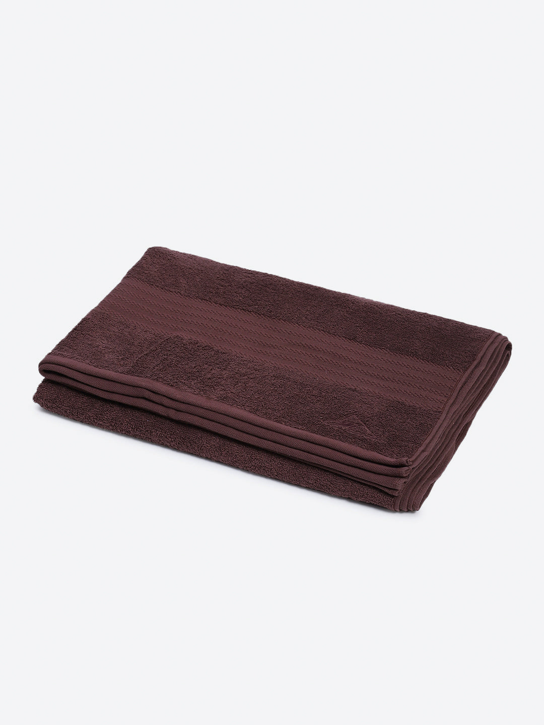 Brown Cotton Solid 400 GSM Bath Towel (Jazz)