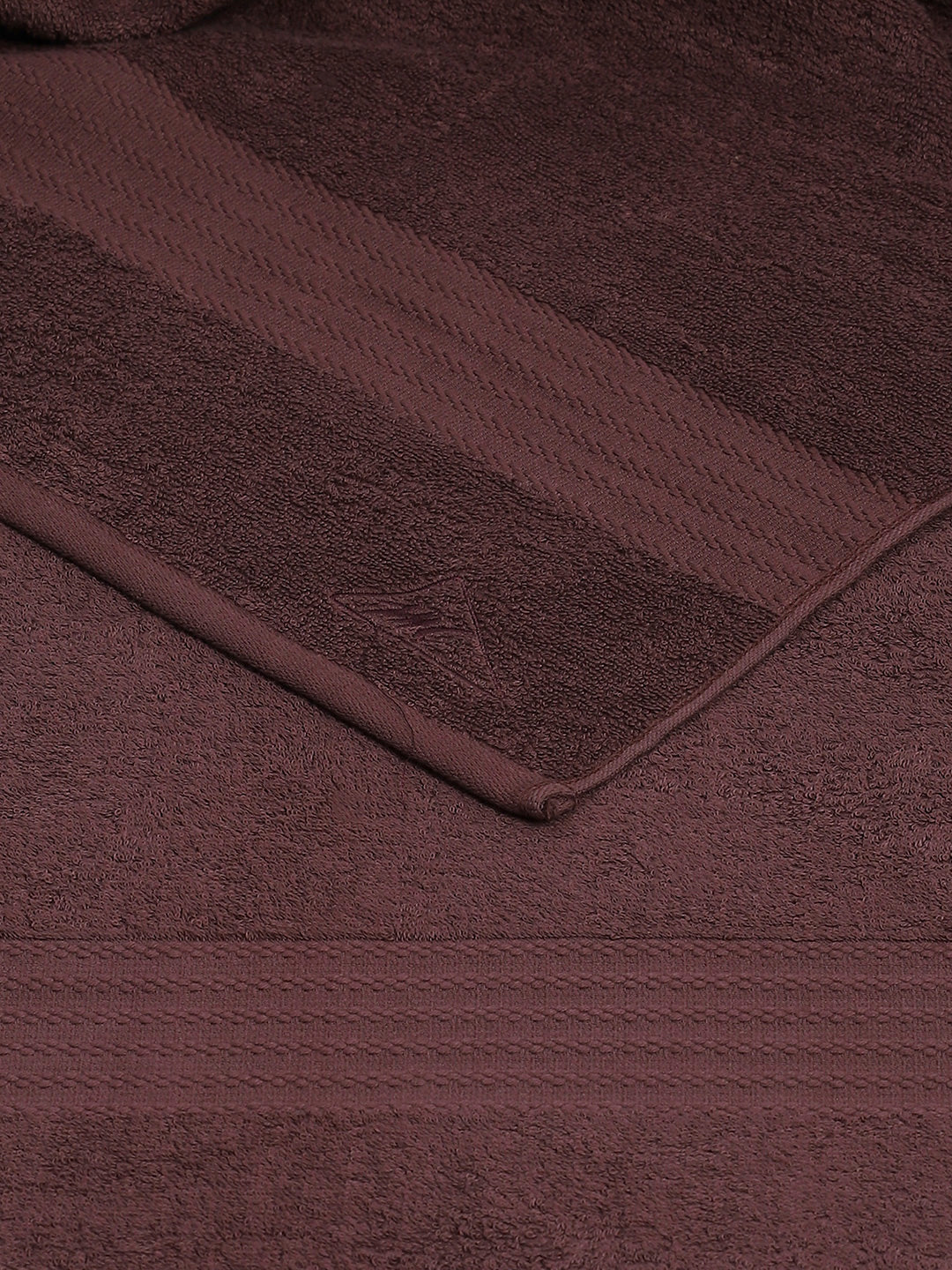 Brown Cotton Solid 400 GSM Bath Towel (Jazz)