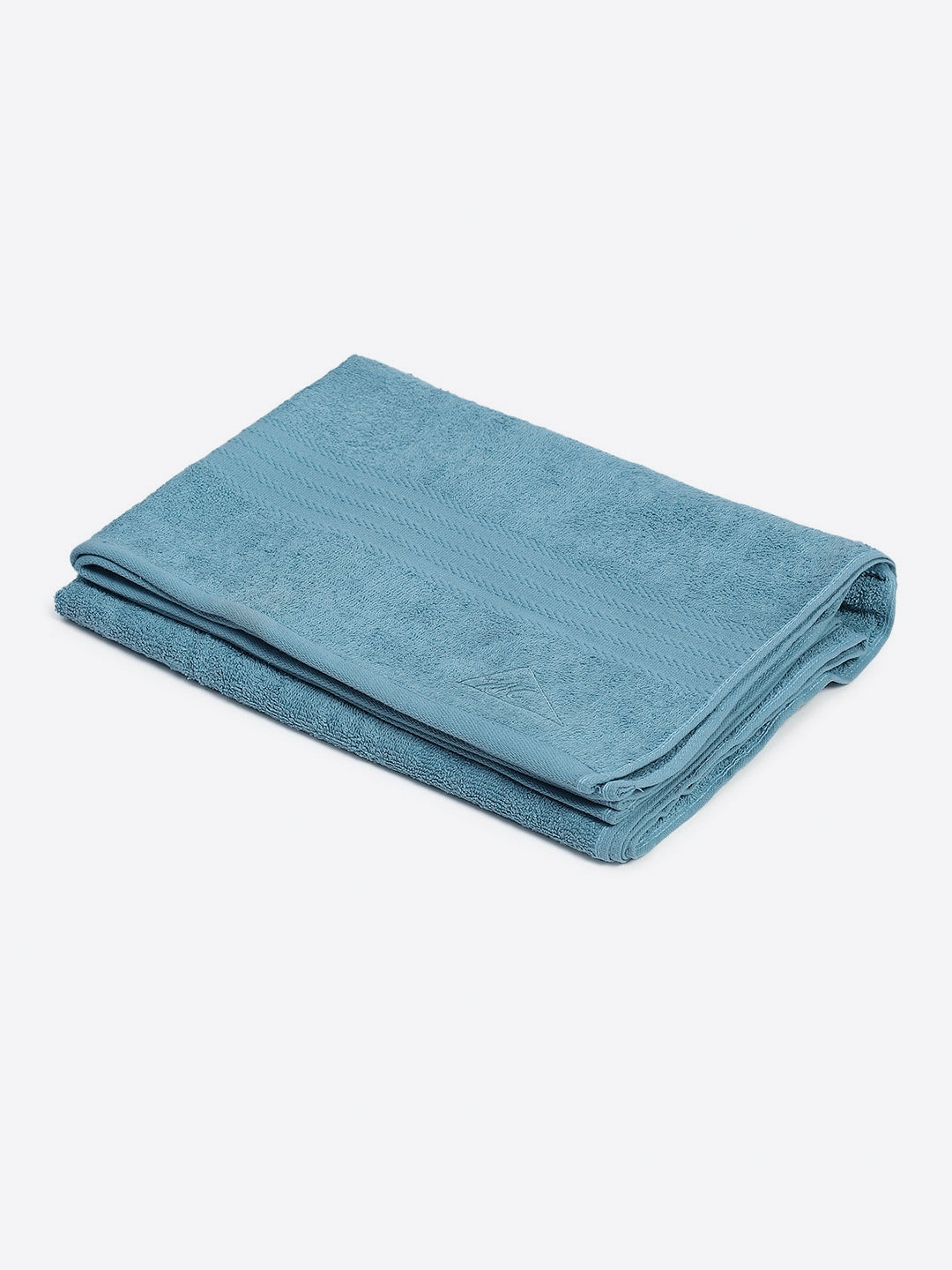 Sky Blue Cotton Solid 400 GSM Bath Towel (Jazz)