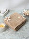 Beige Cotton Solid 400 GSM Bath Towel (Jazz)