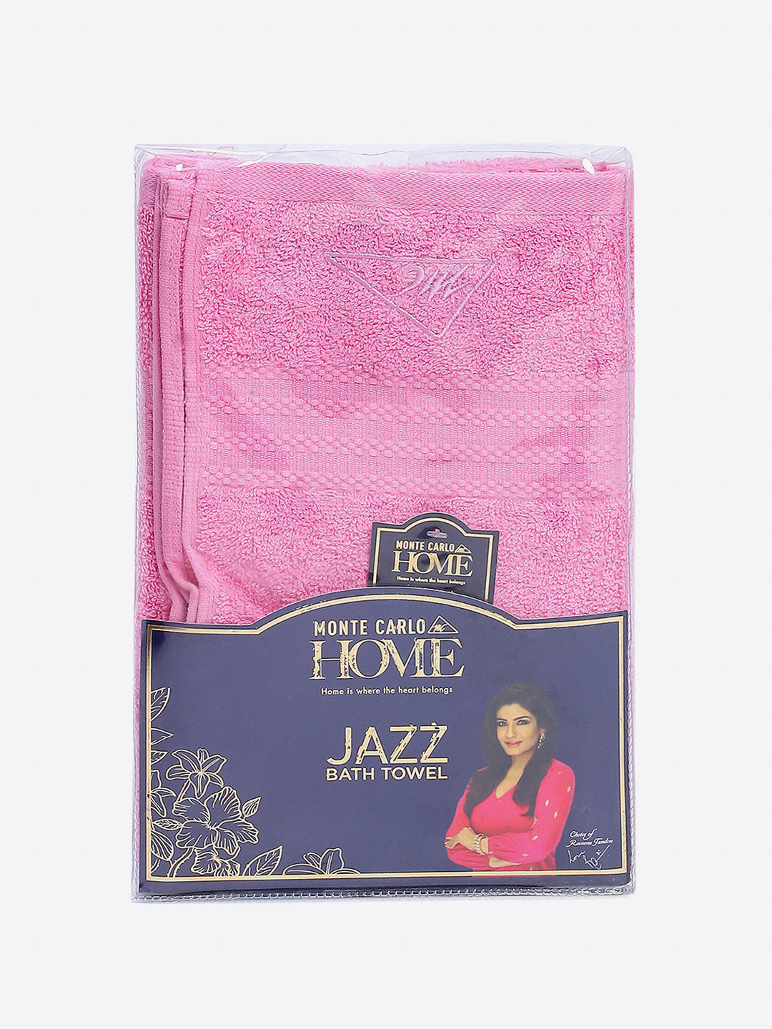 Magenta Cotton Solid 400 GSM Bath Towel (Jazz)