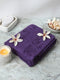 Purple Cotton Solid 400 GSM Bath Towel (Jazz)