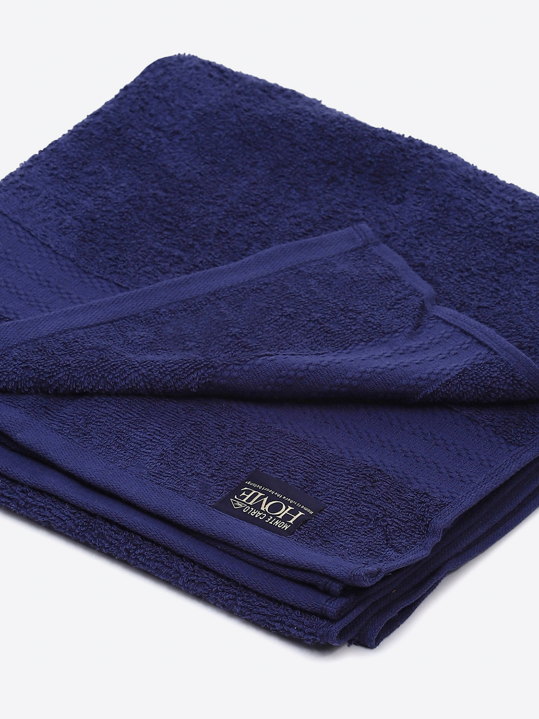 Royal Blue Cotton Solid 400 GSM Bath Towel (Jazz)