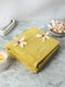 Yellow Cotton Solid 400 GSM Bath Towel (Jazz)