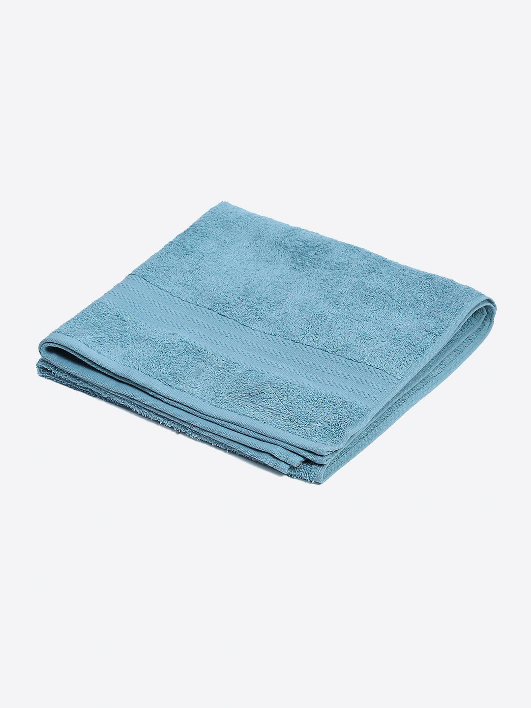 Sky Blue Cotton Solid 400 GSM Bath Towel (Jazz)