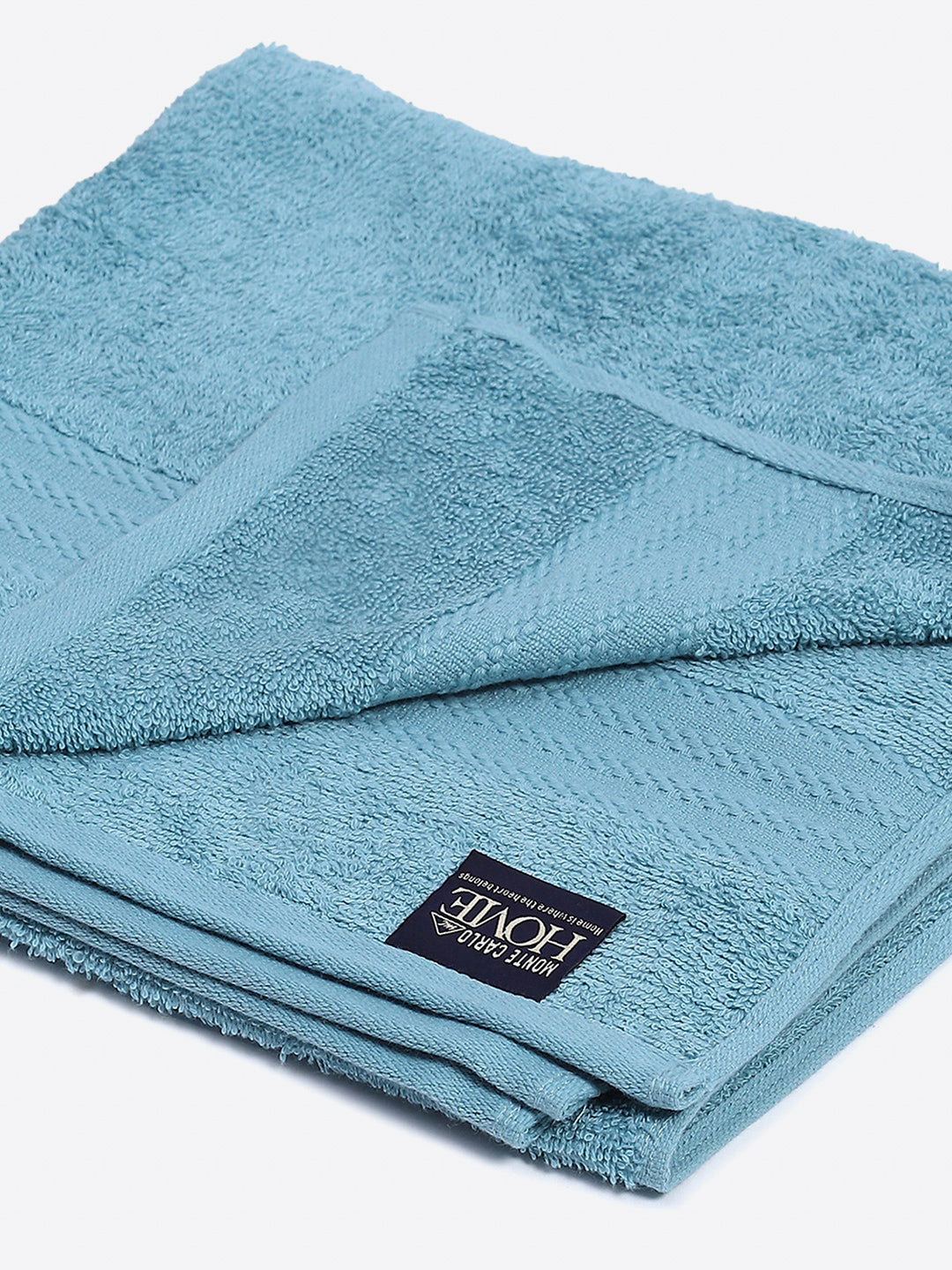 Sky Blue Cotton Solid 400 GSM Bath Towel (Jazz)