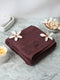 Brown Cotton Solid 400 GSM Bath Towel (Jazz)