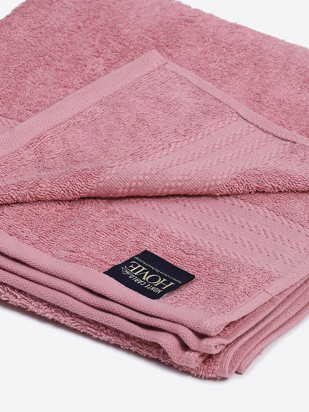 Light Pink Cotton Solid 400 GSM Bath Towel (Jazz)