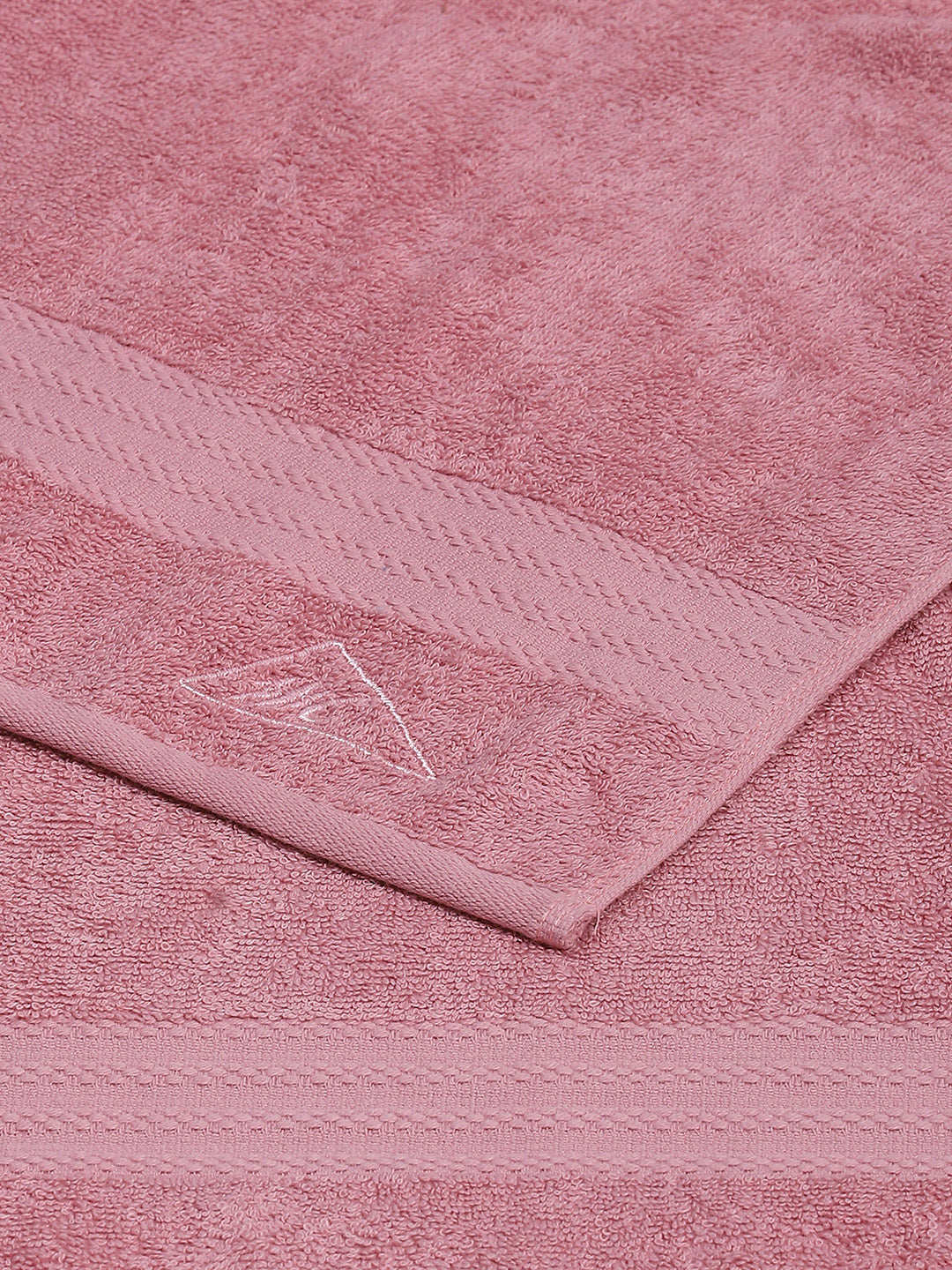 Light Pink Cotton Solid 400 GSM Bath Towel (Jazz)
