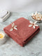 Mauve Cotton Solid 400 GSM Bath Towel (Jazz)