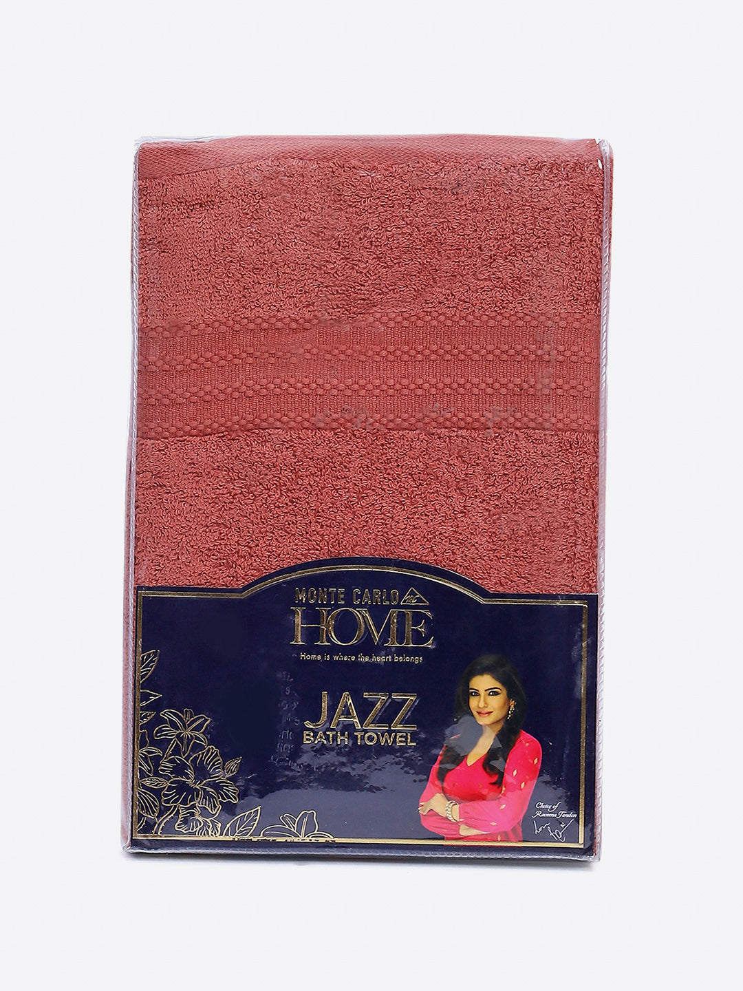 Mauve Cotton Solid 400 GSM Bath Towel (Jazz)