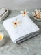 White Cotton Solid 400 GSM Bath Towel (Jazz)