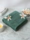 Green Cotton Solid 400 GSM Bath Towel (Jazz)