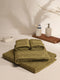 Olive Cotton Solid 380 GSM 2 Bath Towel & 2 Hand Towel