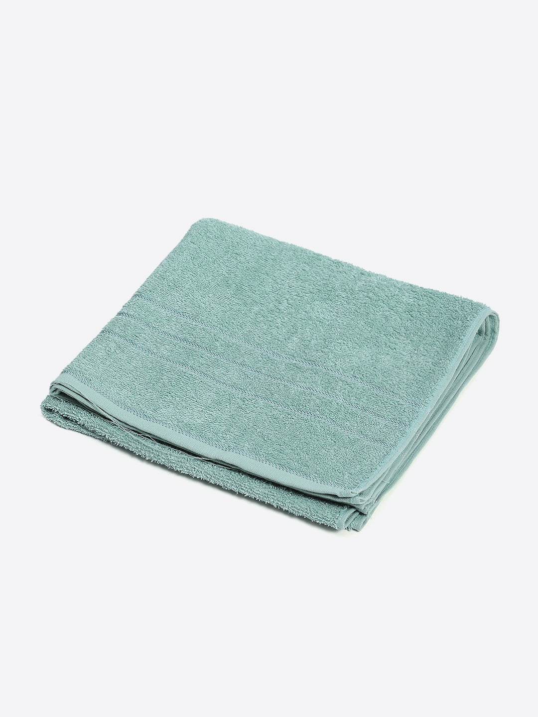 Sky Blue Cotton Solid 350 GSM Bath Towel (Soho)