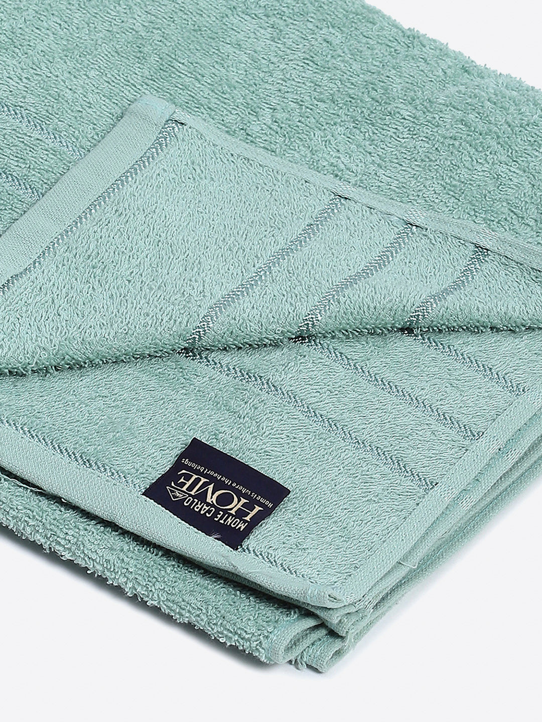 Sky Blue Cotton Solid 350 GSM Bath Towel (Soho)