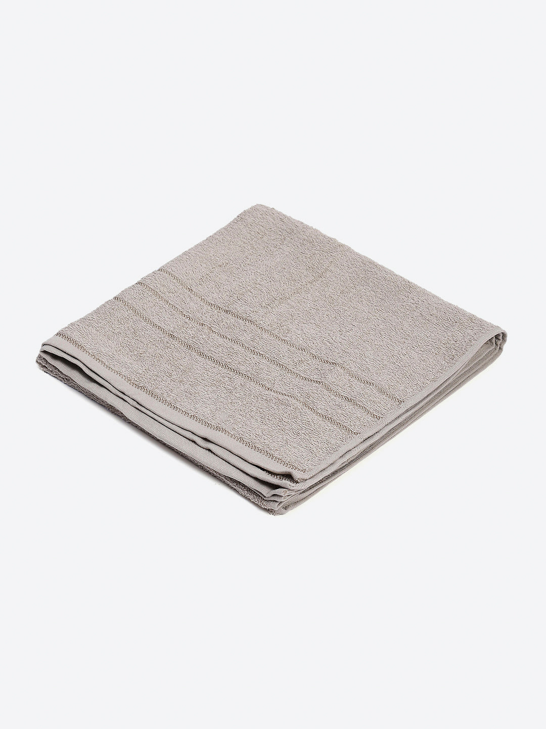 Grey Cotton Solid 350 GSM Bath Towel (Soho)