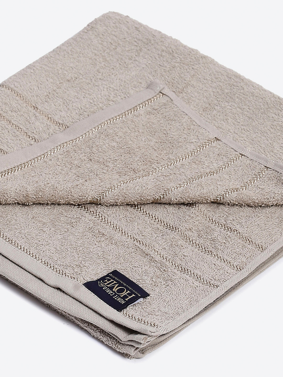Grey Cotton Solid 350 GSM Bath Towel (Soho)