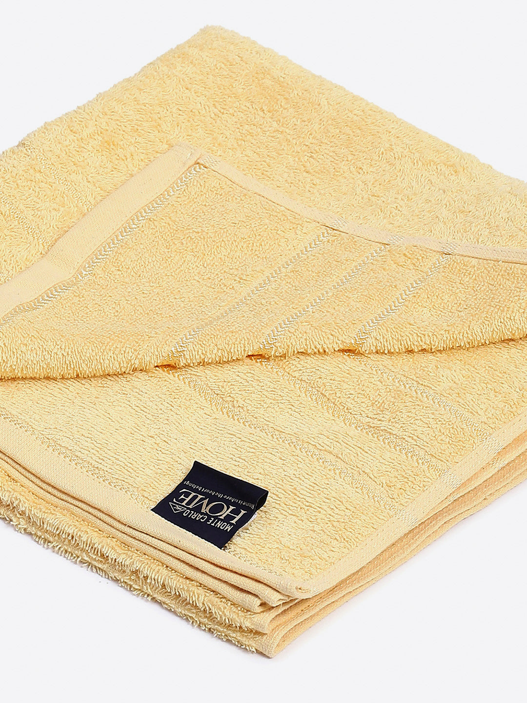Mustard Cotton Solid 350 GSM Bath Towel (Soho)