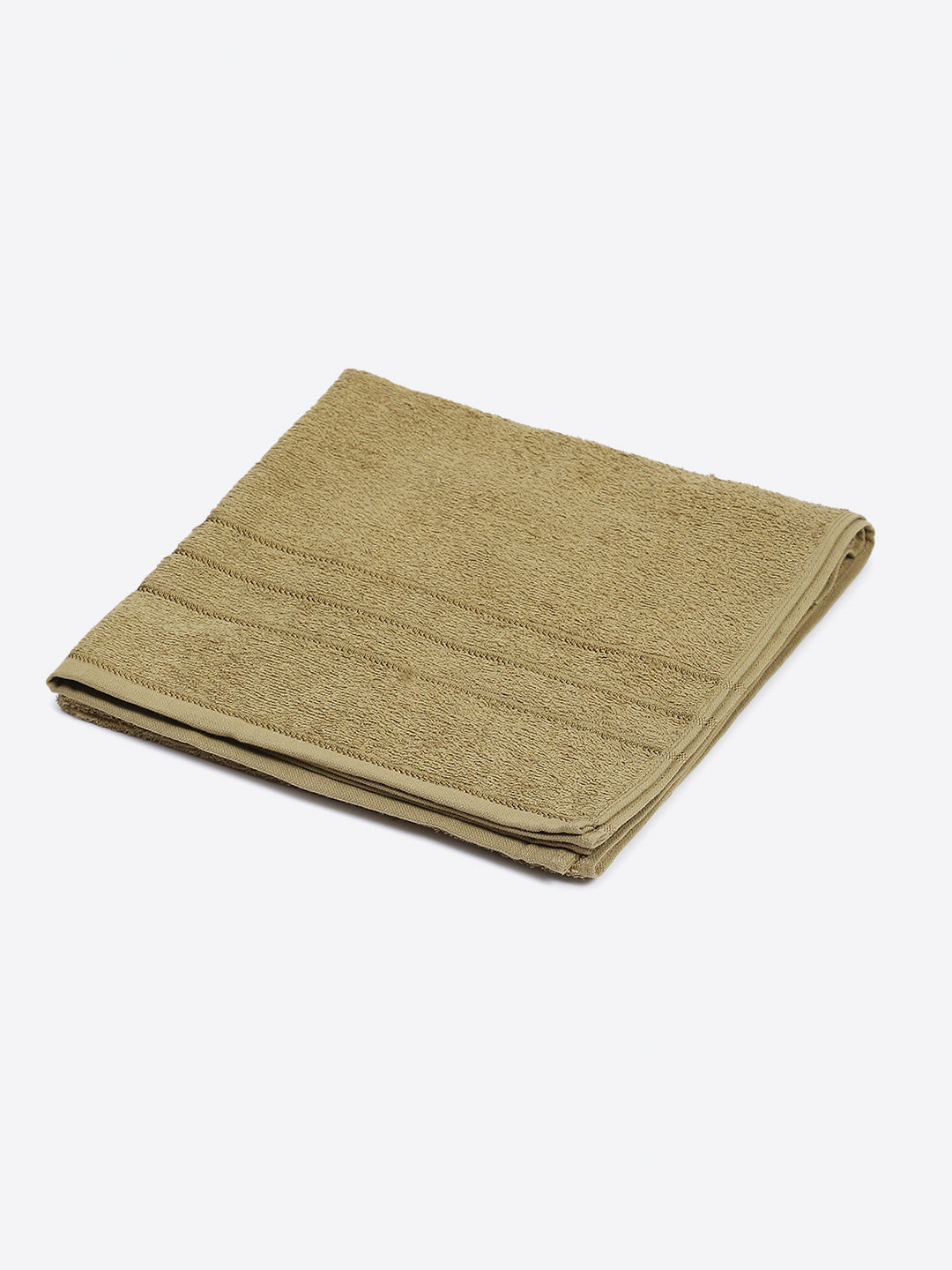 Camel Brown Cotton Solid 350 GSM Bath Towel (Soho)