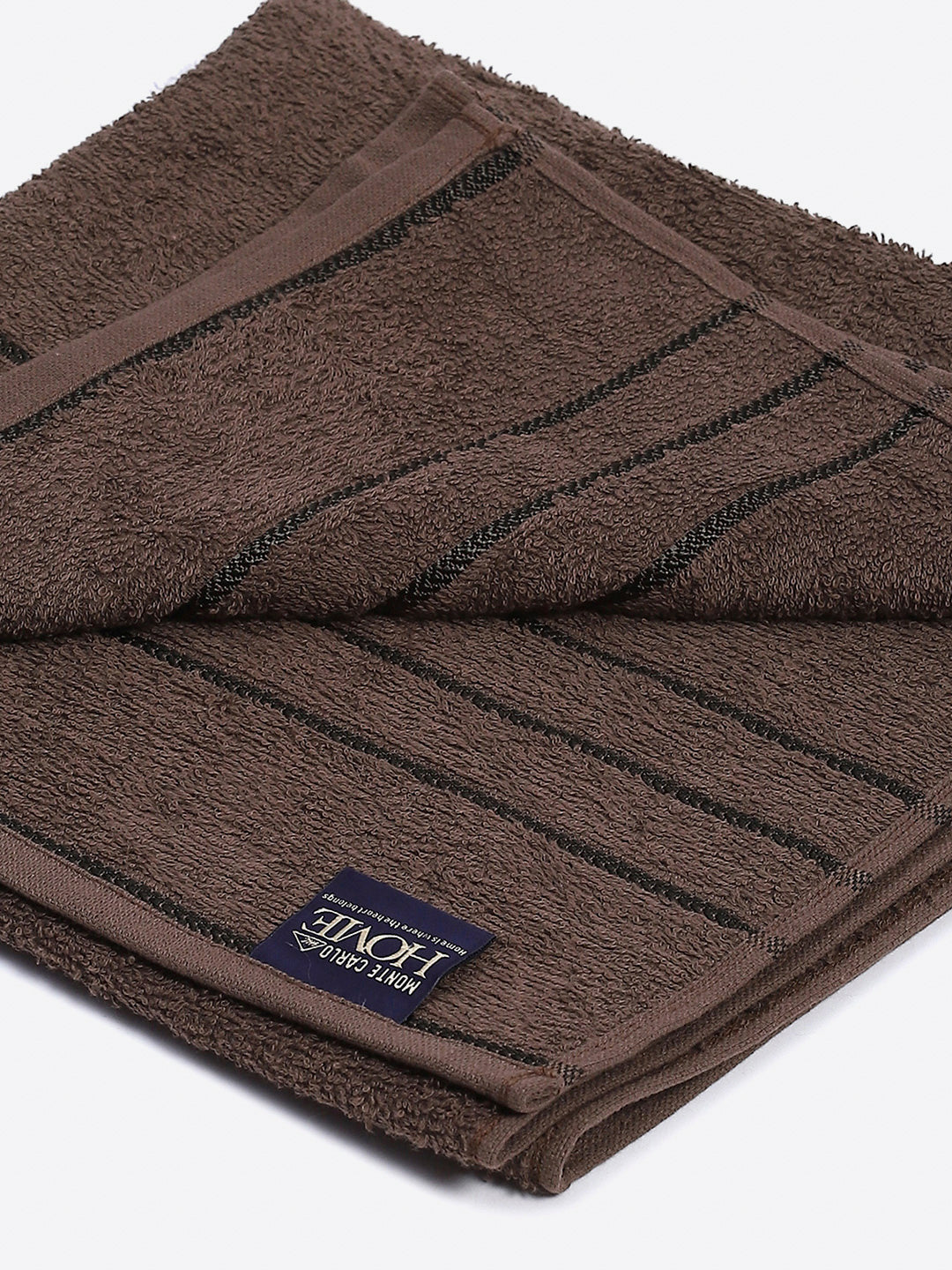 Brown Cotton Solid 350 GSM Bath Towel (Soho)