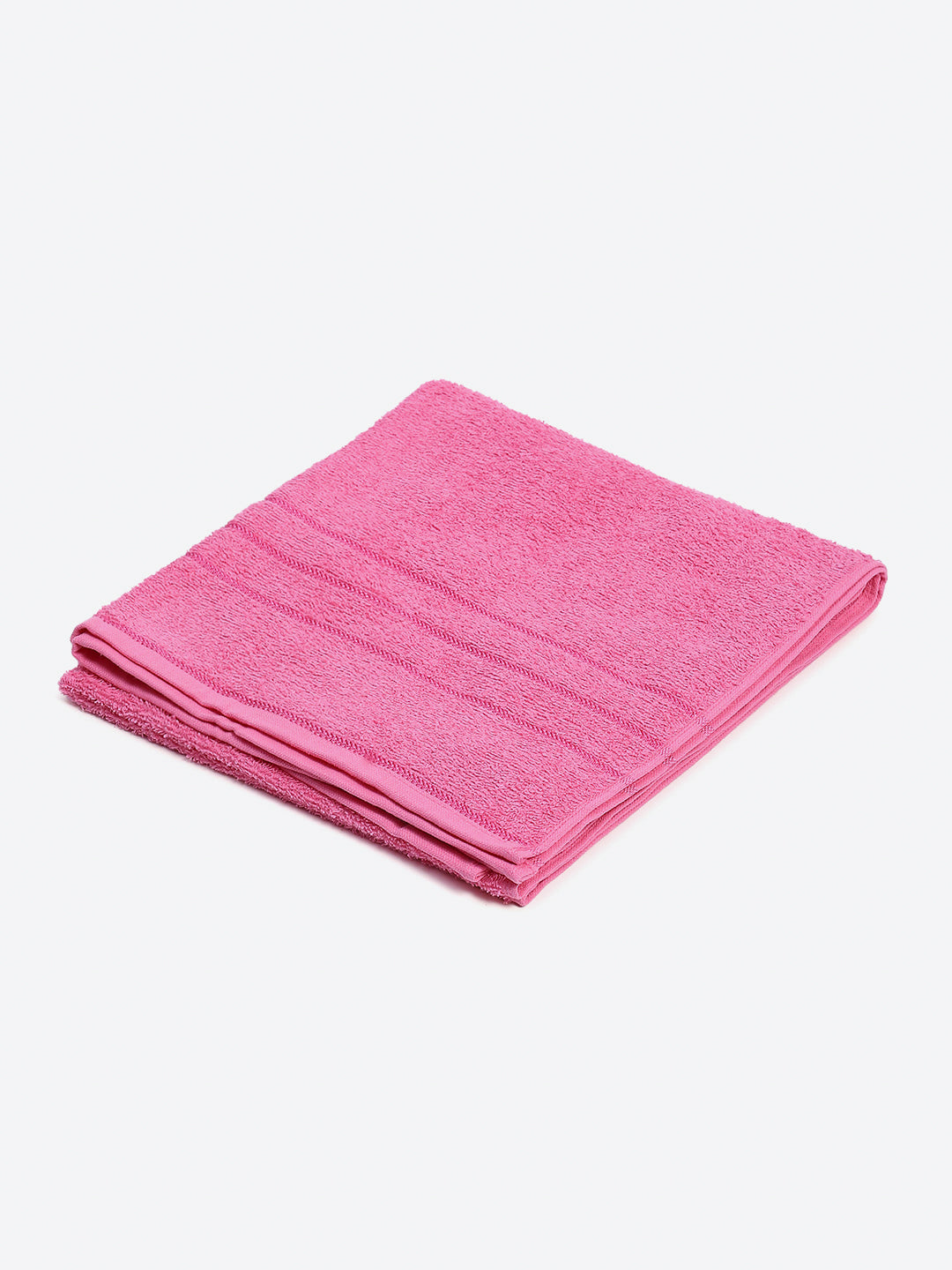 Magenta Cotton Solid 350 GSM Bath Towel (Soho)