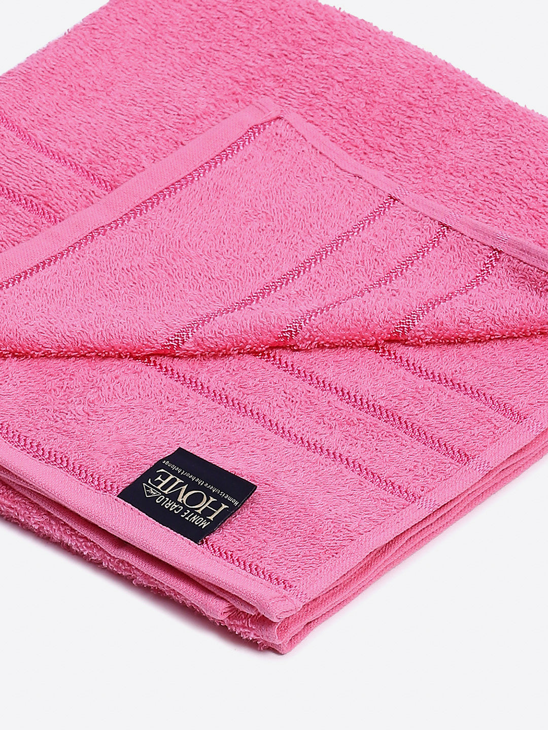 Magenta Cotton Solid 350 GSM Bath Towel (Soho)