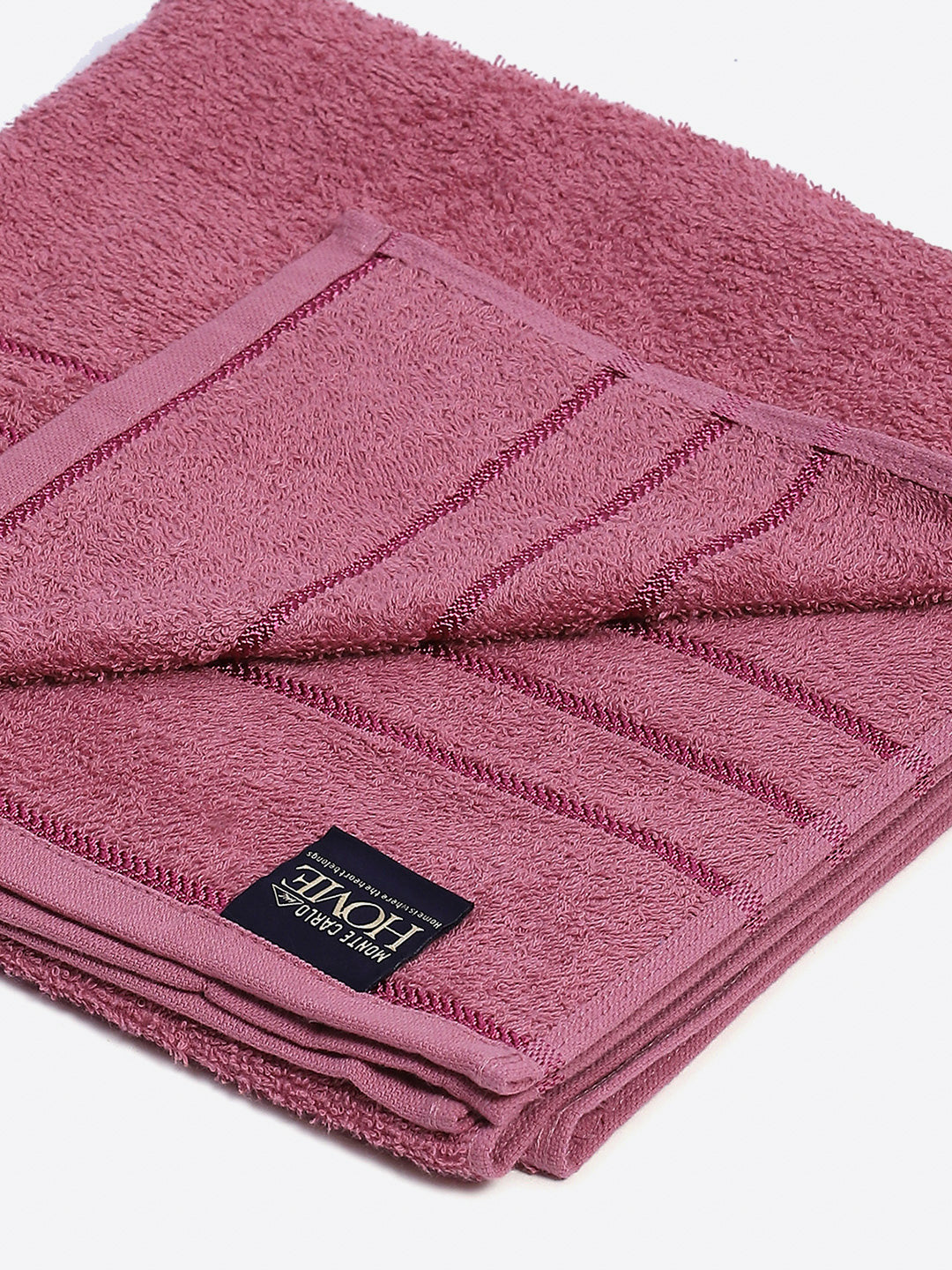 Mauve Cotton Solid 350 GSM Bath Towel (Soho)