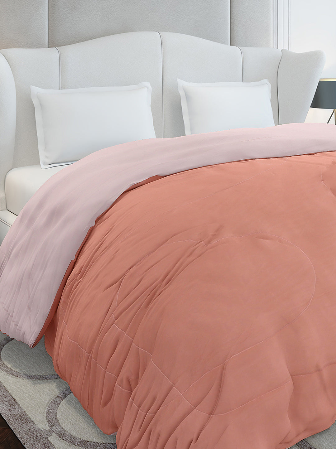 Solid Double Bed 110 GSM Comforter for AC Room - (Icefelgdb)