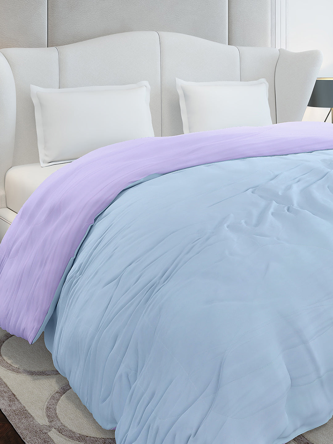 Solid Double Bed 110 GSM Comforter for AC Room - (Icefelgdb)