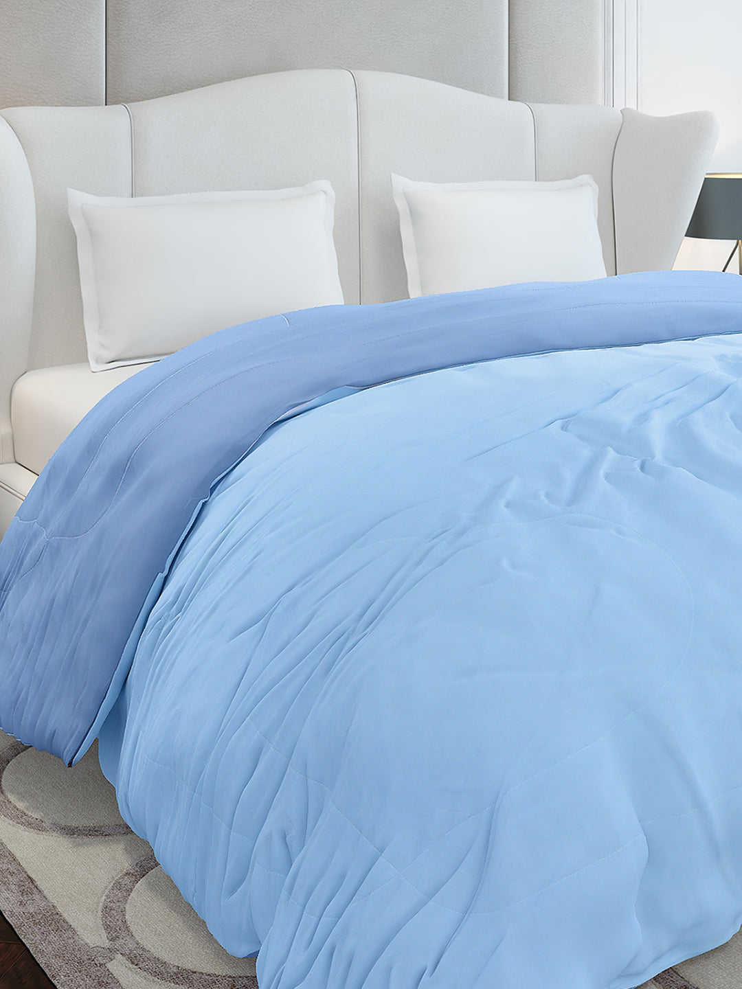 Solid Double Bed 110 GSM Comforter for AC Room - (Icefelgdb)