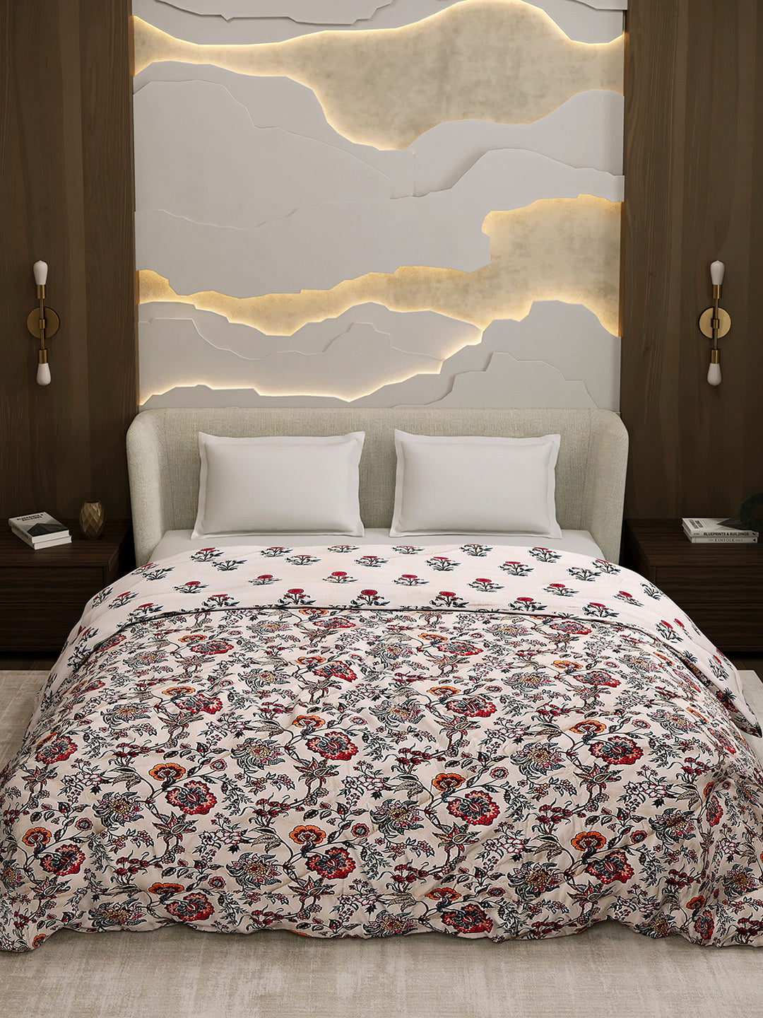 Printed Double Bed 3 Ply Comforter for AC Room - (Marvella)