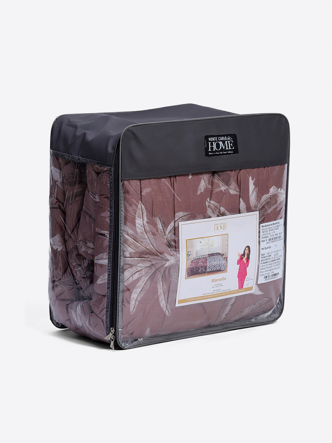 Printed Double Bed 3 Ply Comforter for AC Room - (Marvella)