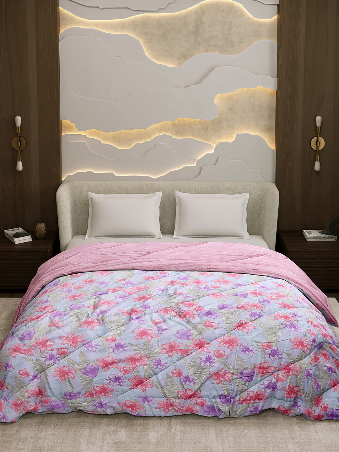 Printed Double Bed 3 Ply Comforter for AC Room - (Marvella)