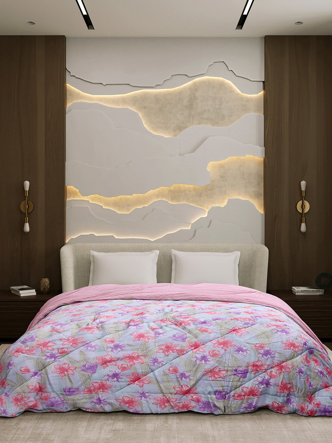 Printed Double Bed 3 Ply Comforter for AC Room - (Marvella)