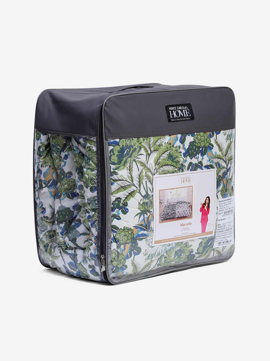 Printed Double Bed 3 Ply Comforter for AC Room - (Marvella)