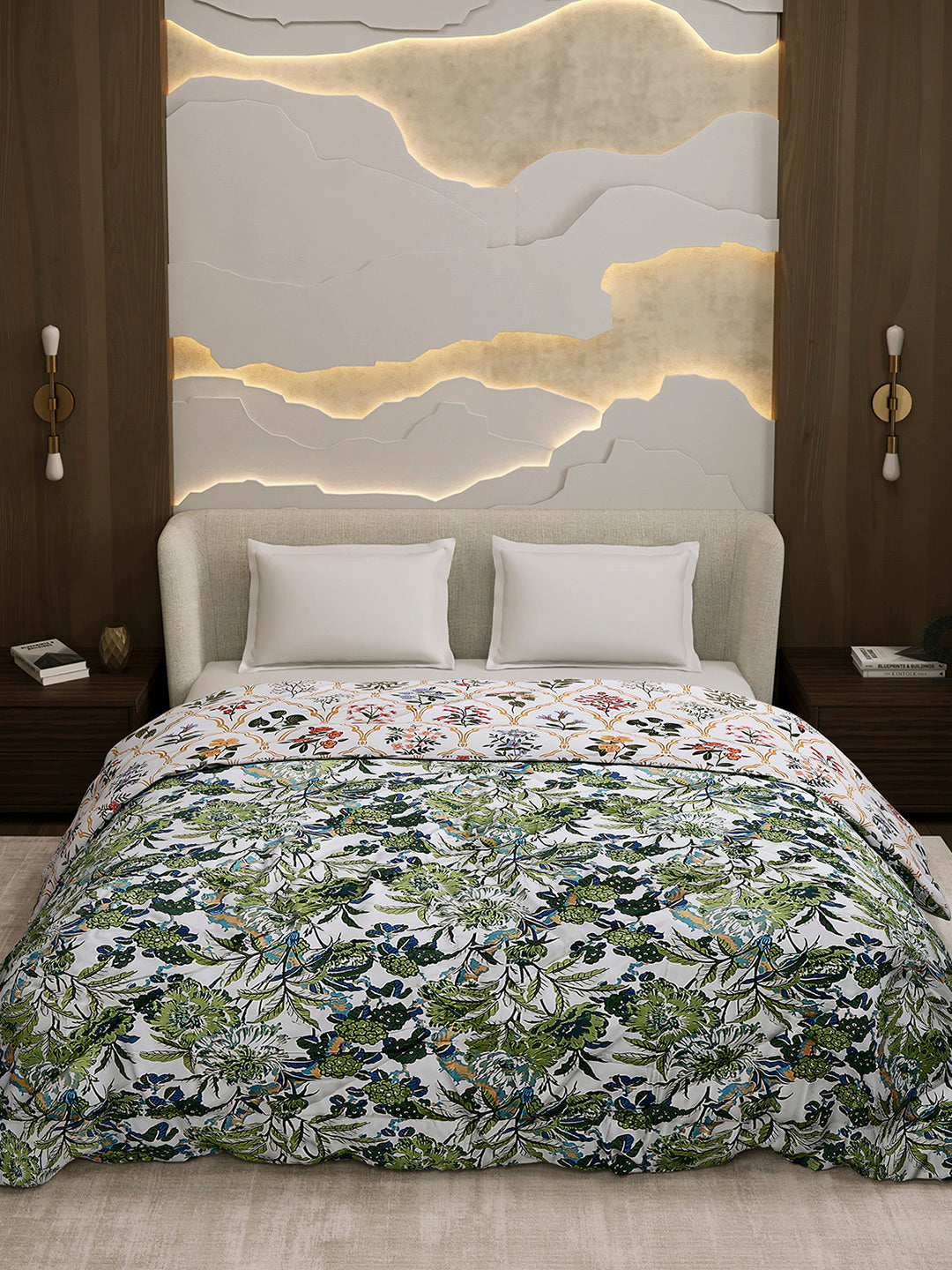 Printed Double Bed 3 Ply Comforter for AC Room - (Marvella)