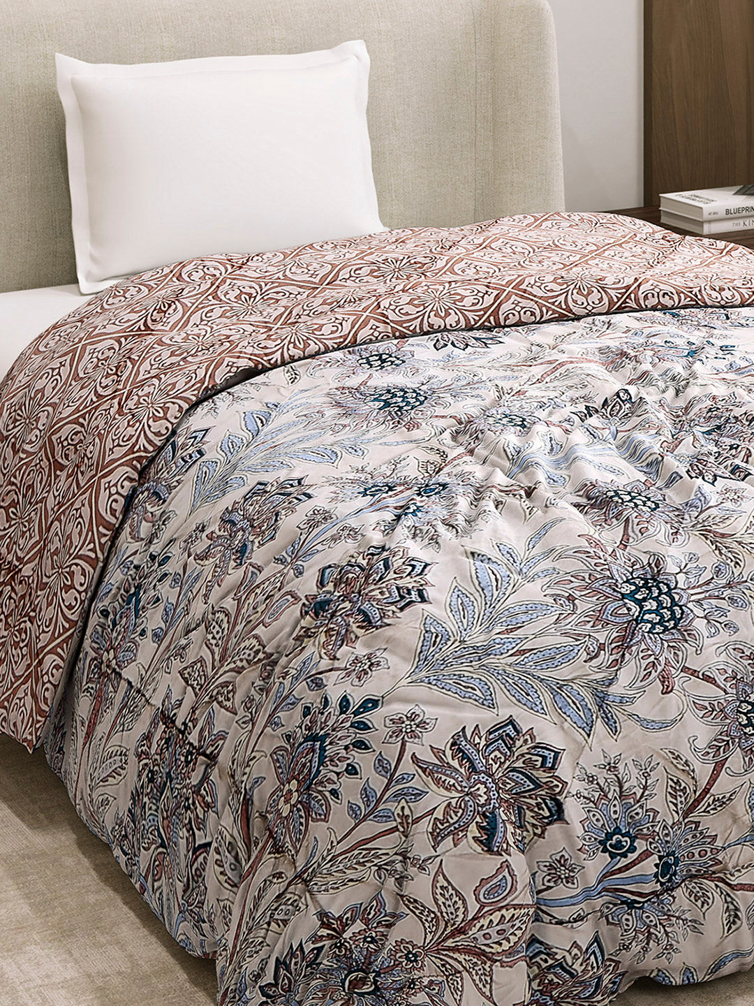 Printed Single Bed 3 Ply Comforter for AC Room - (Marvella)