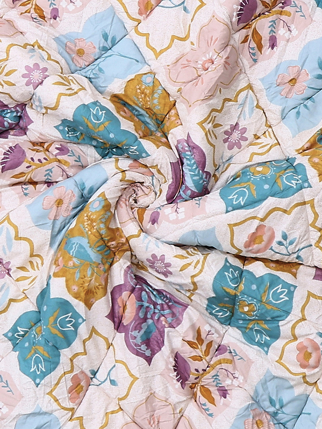 Printed Single Bed 3 Ply Comforter for AC Room - (Marvella)