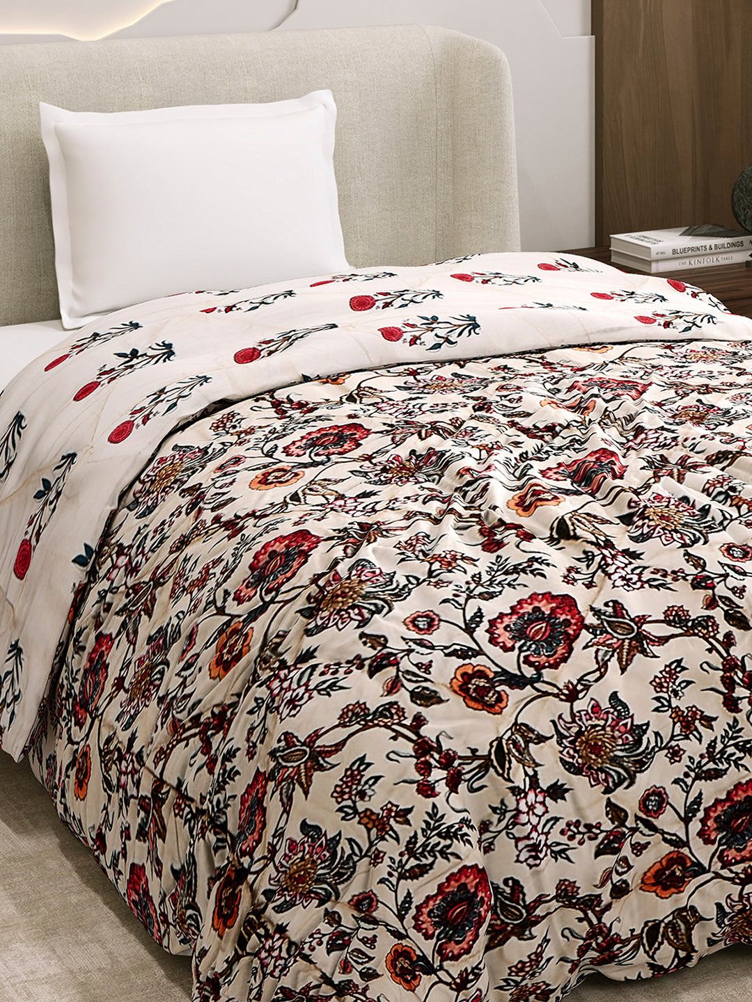 Printed Single Bed 3 Ply Comforter for AC Room - (Marvella)