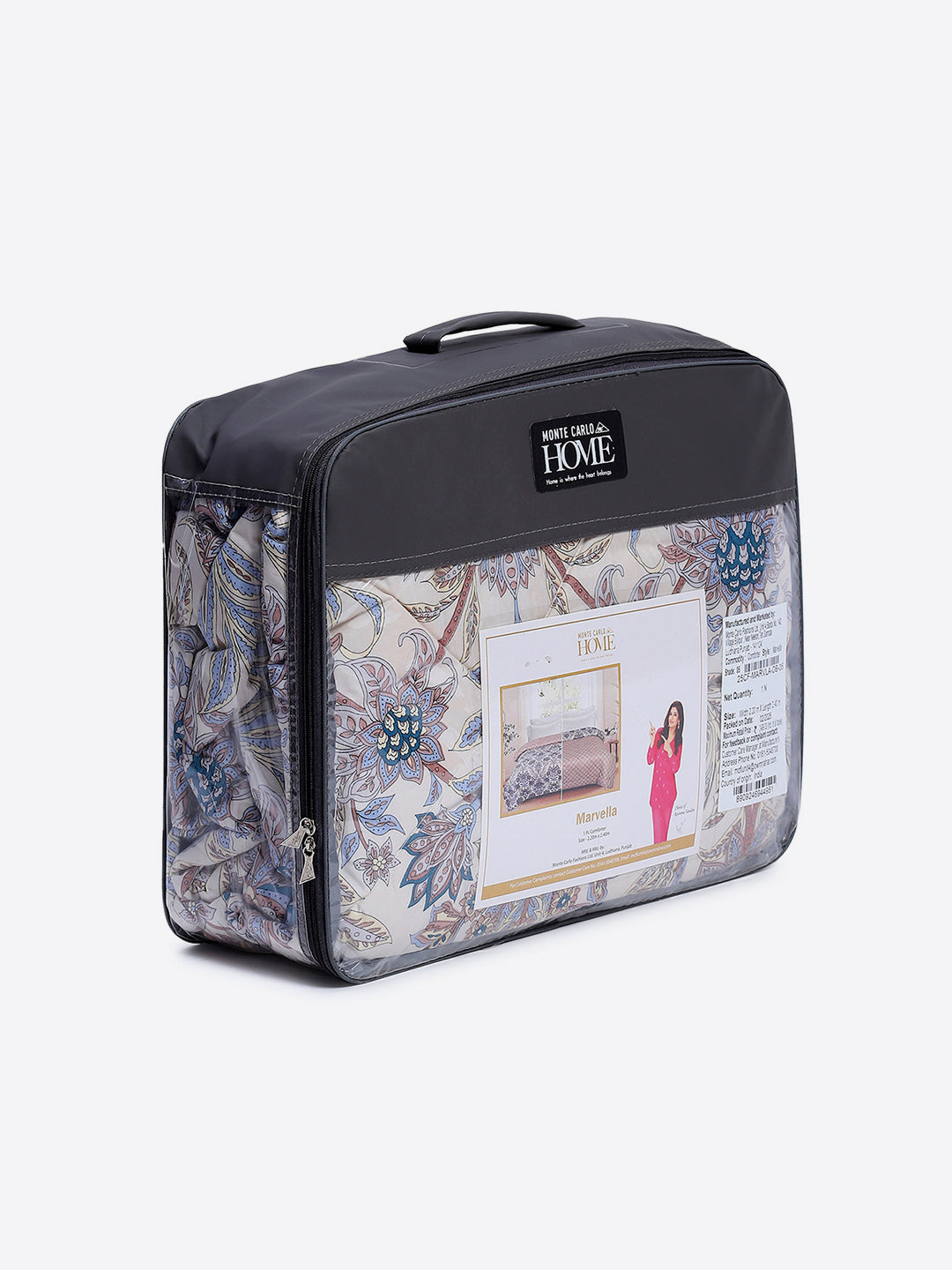 Printed Double Bed 3 Ply Comforter for AC Room - (Marvella)