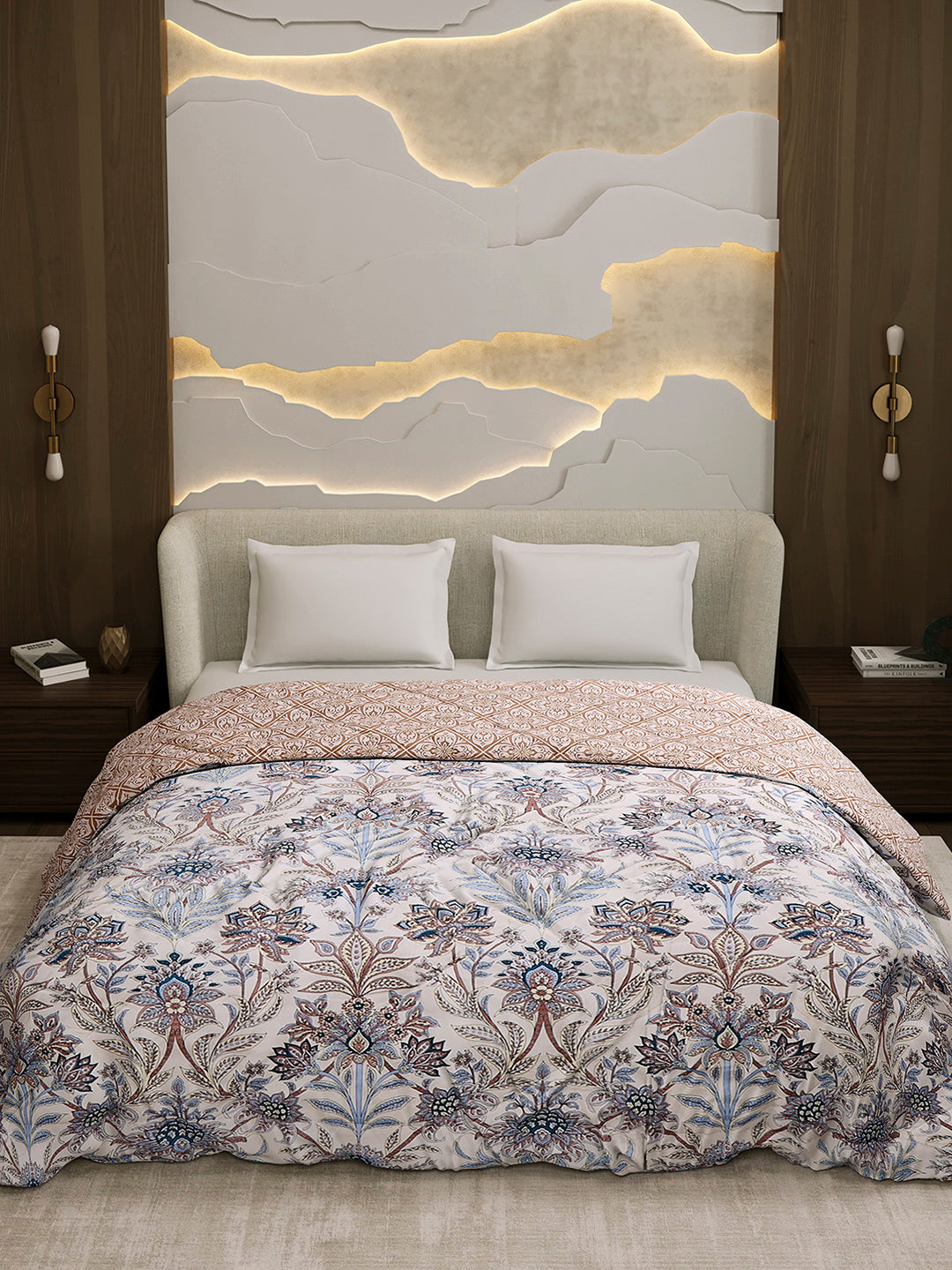 Printed Double Bed 3 Ply Comforter for AC Room - (Marvella)