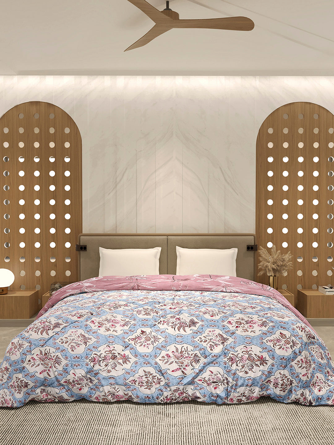 Printed Double Bed 3 Ply Comforter for AC Room - (Marvella)