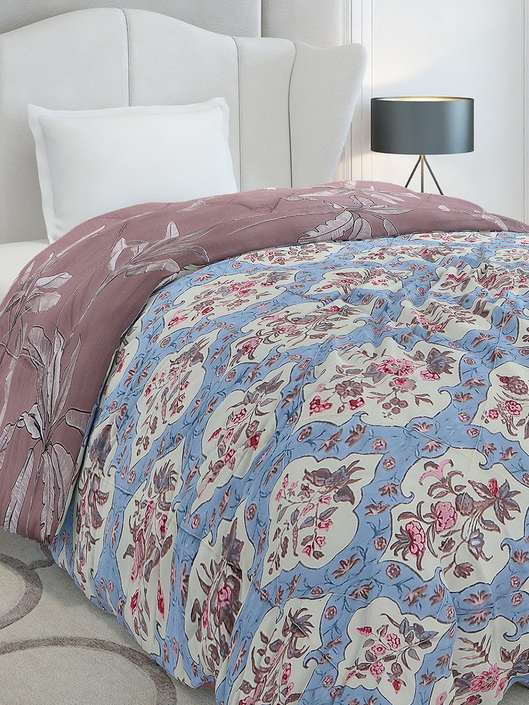 Printed Single Bed 120 GSM Comforter for AC Room - (Marvla)