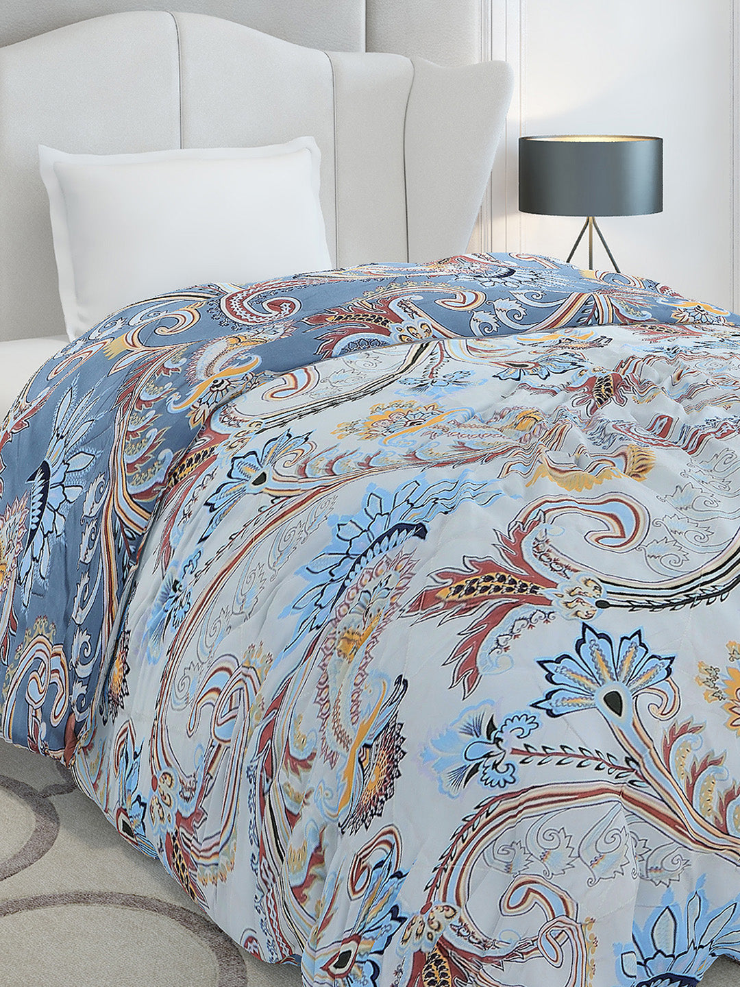 Printed Single Bed 120 GSM Comforter for AC Room - (Marvla)